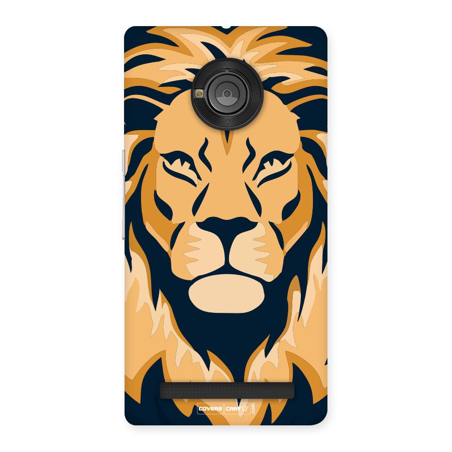 Designer Lion Back Case for YU Yunique