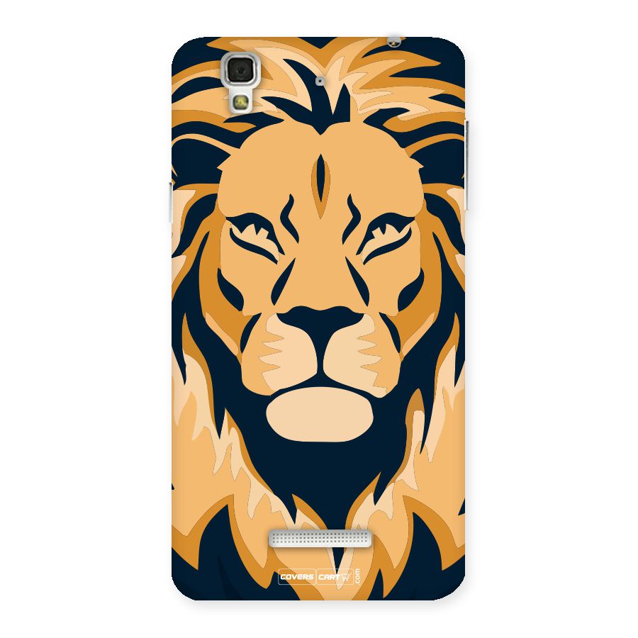 Designer Lion Back Case for YU Yureka Plus