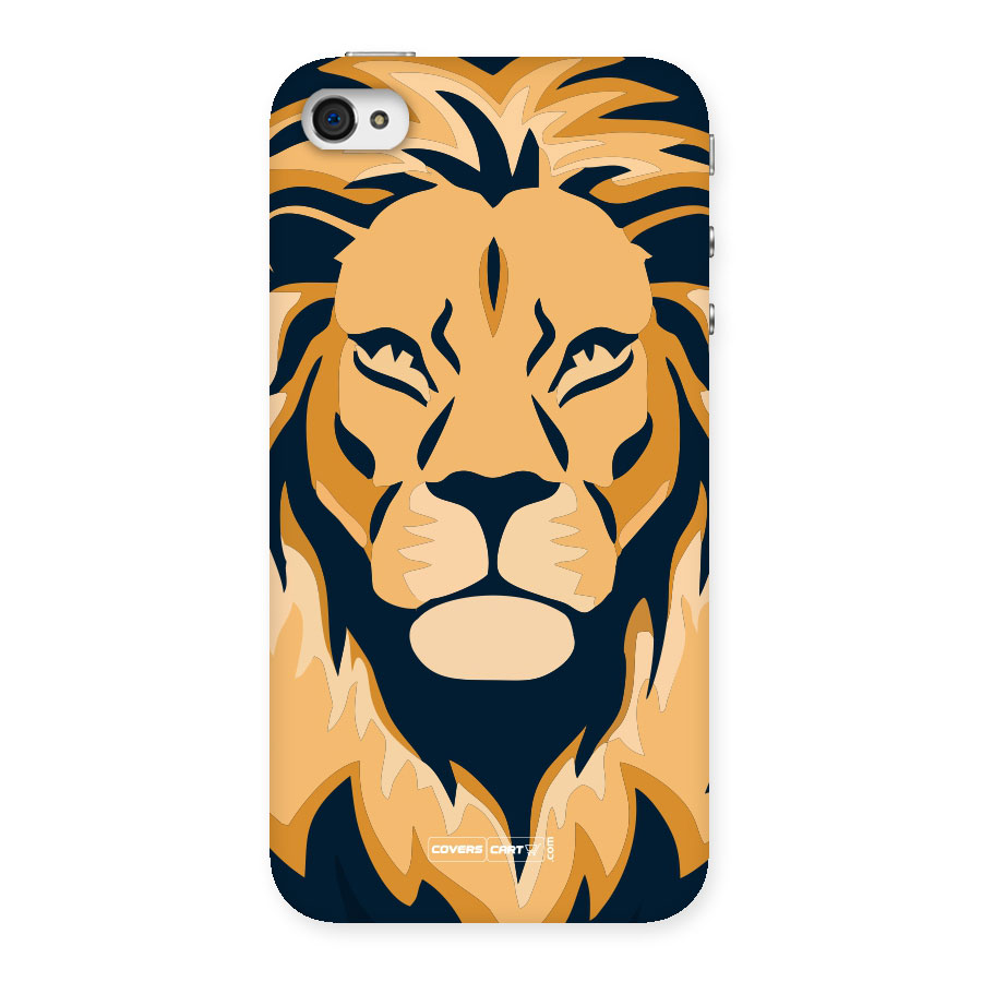 Designer Lion Back Case for iPhone 4 4s