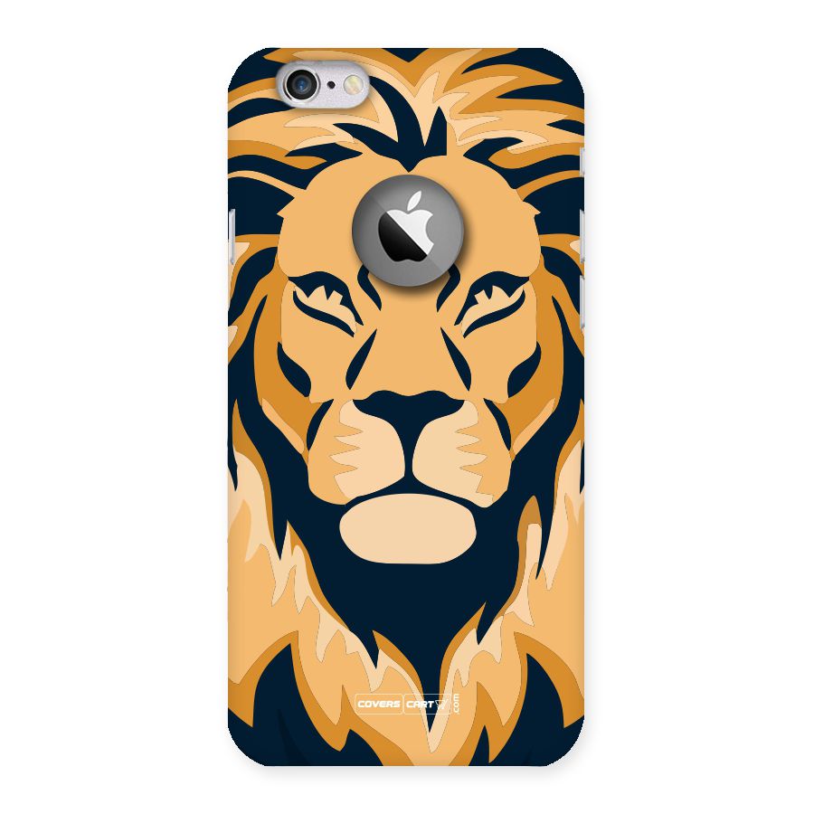 Designer Lion Back Case for iPhone 6 Logo Cut