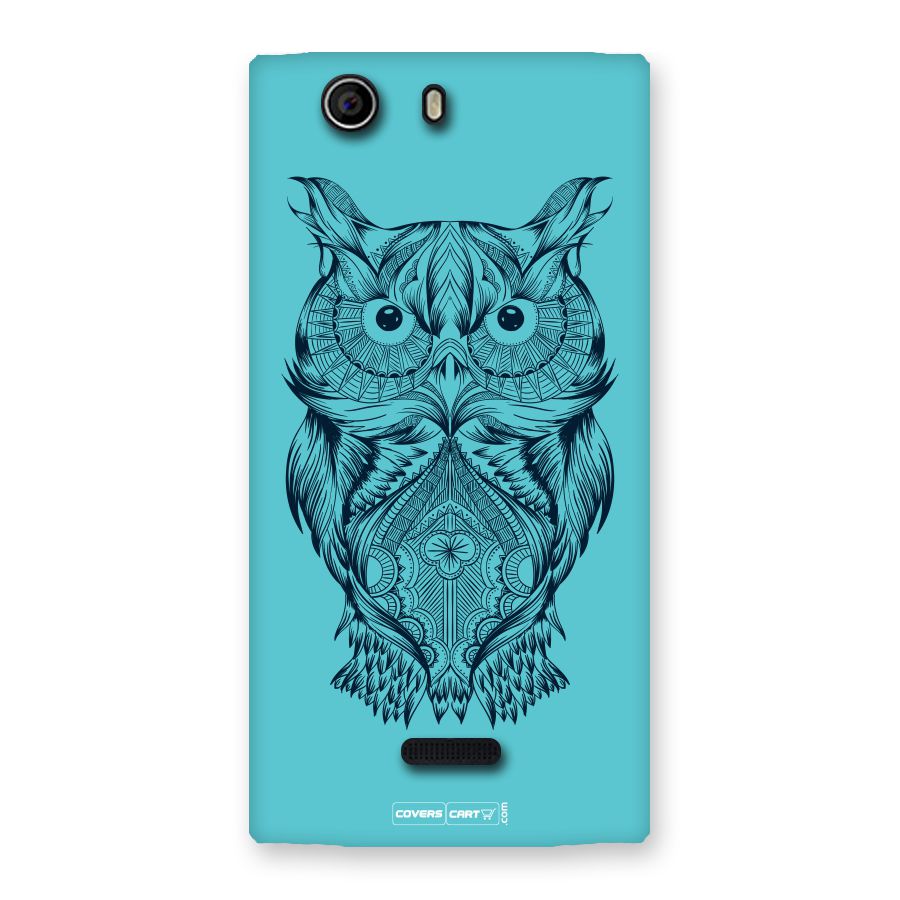 Designer Owl Back Case for Canvas Nitro 2