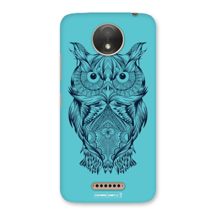 Designer Owl Back Case for Moto C Plus