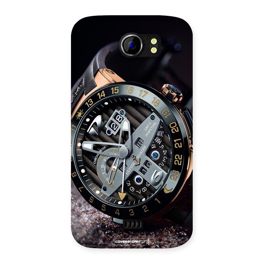 Designer Stylish Watch Back Case for Micromax Canvas 2 A110