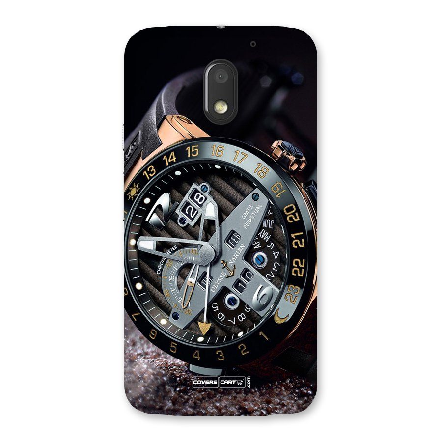 Designer Stylish Watch Back Case for Moto E3 Power