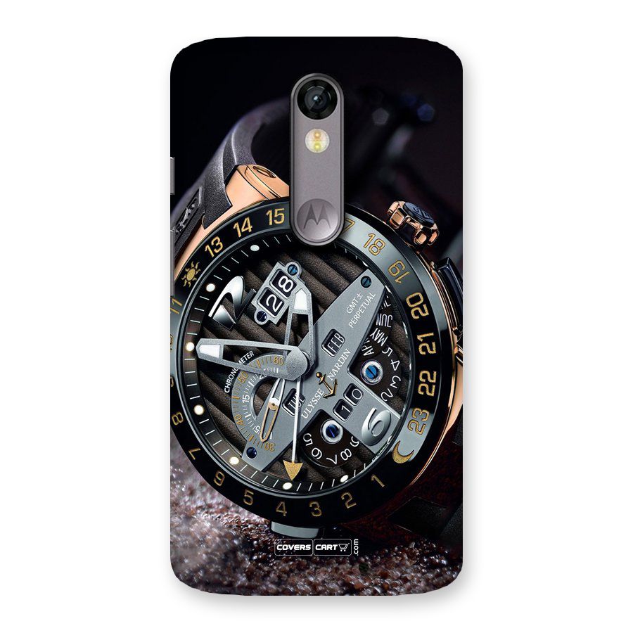 Designer Stylish Watch Back Case for Moto X Force