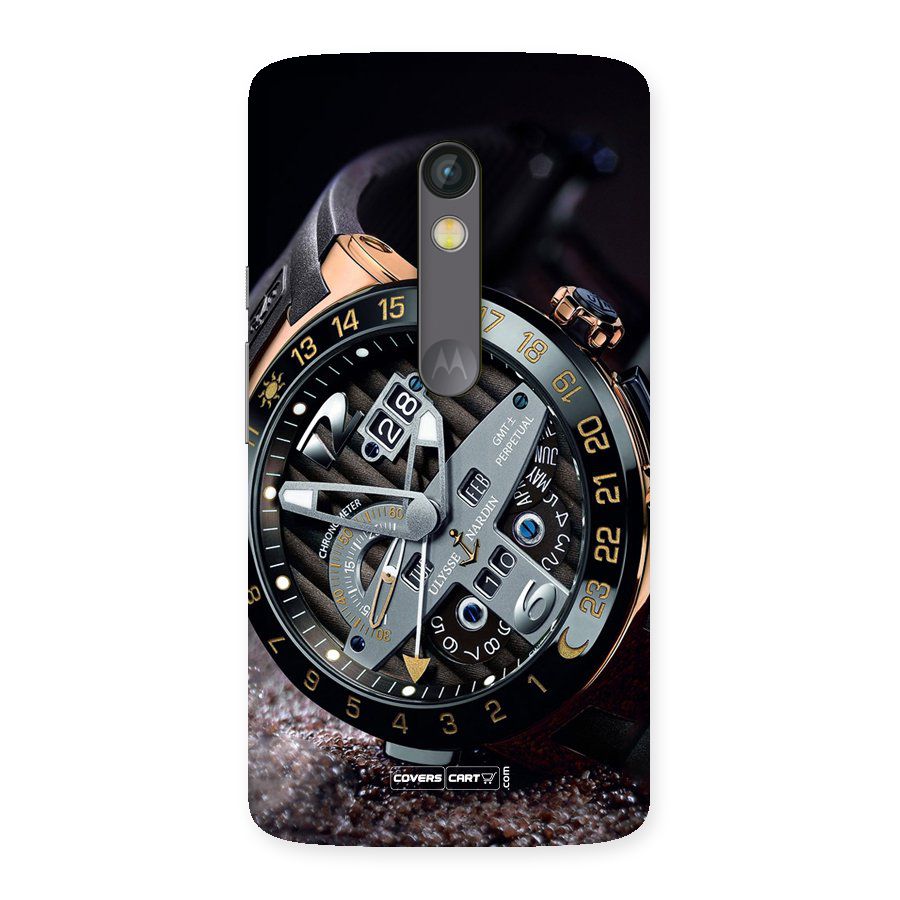 Designer Stylish Watch Back Case for Moto X Play
