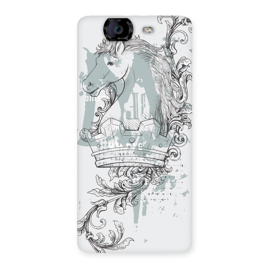Designous Vintage Back Case for Canvas Knight A350