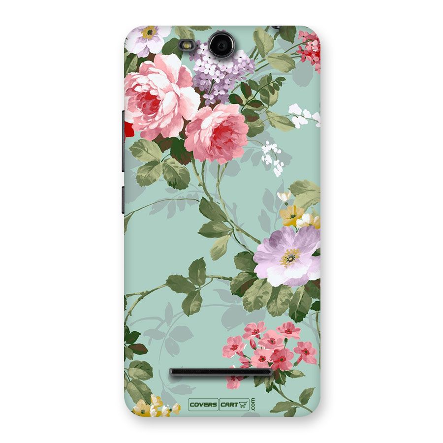 Desinger Floral Back Case for Canvas Juice 3