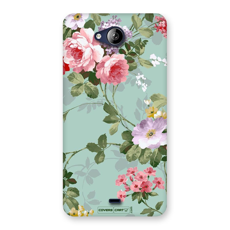 Desinger Floral Back Case for Canvas Play