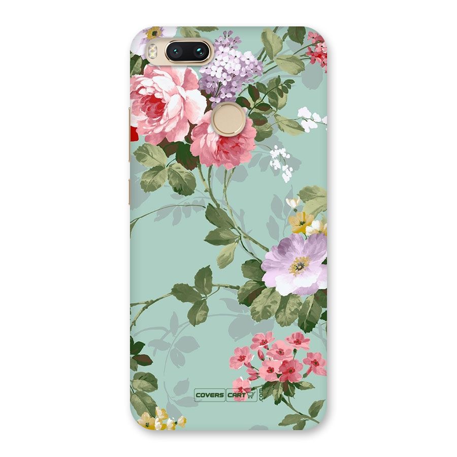 Desinger Floral Back Case for Mi A1