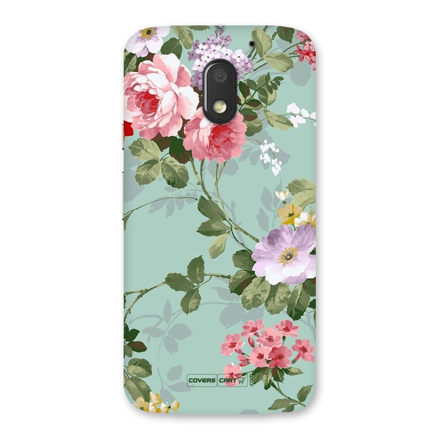 Desinger Floral Back Case for Moto E3 Power