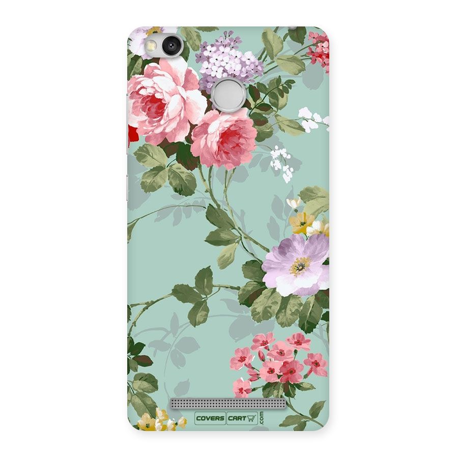 Desinger Floral Back Case for Redmi 3S Prime