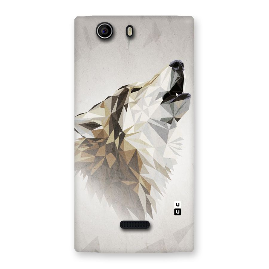 Diamond Wolf Back Case for Canvas Nitro 2 E311