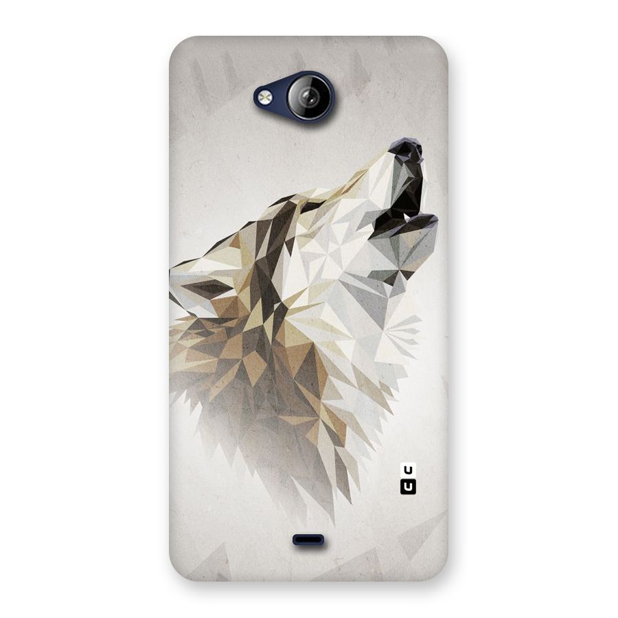 Diamond Wolf Back Case for Canvas Play Q355