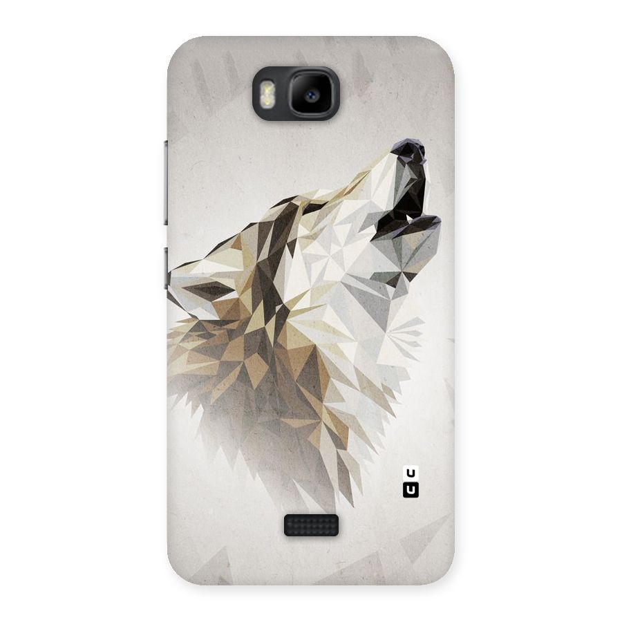 Diamond Wolf Back Case for Honor Bee