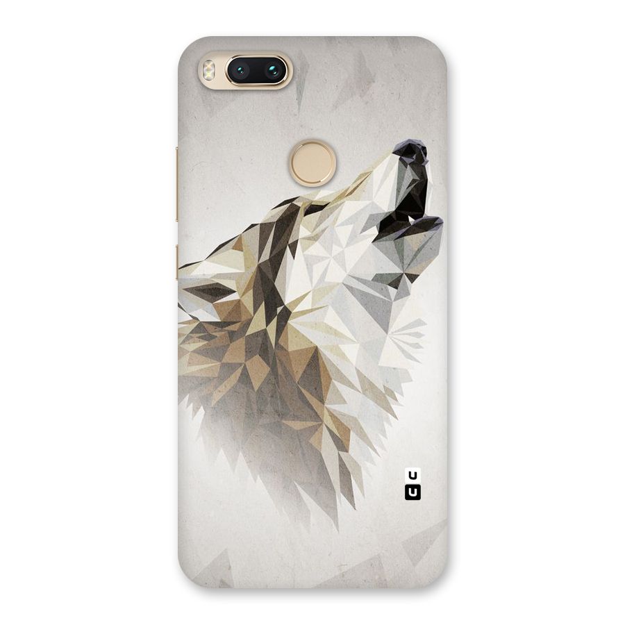 Diamond Wolf Back Case for Mi A1