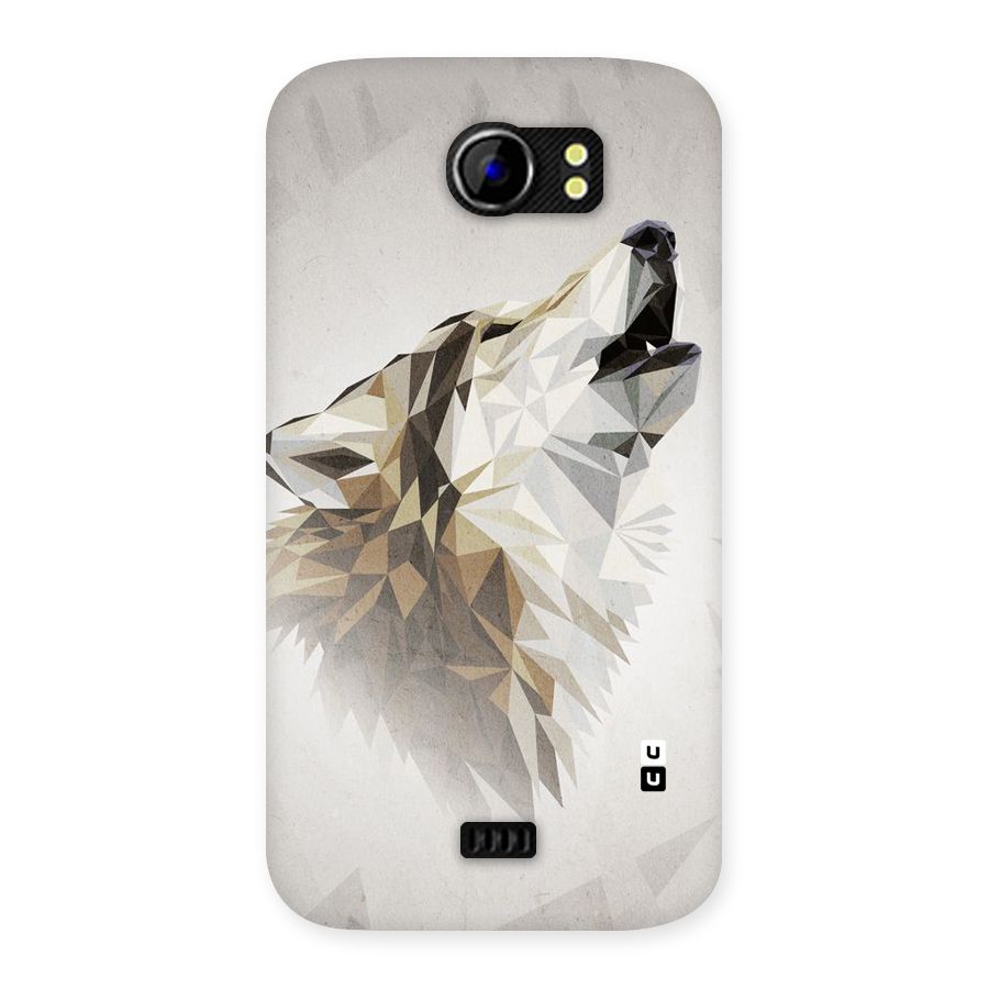 Diamond Wolf Back Case for Micromax Canvas 2 A110
