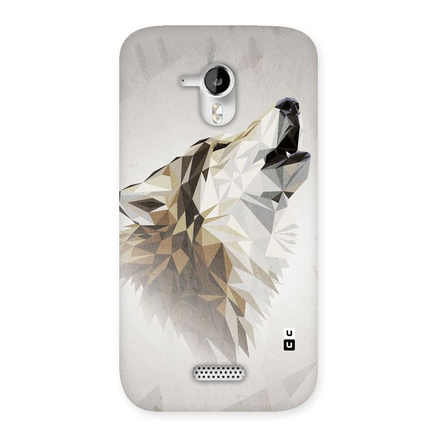 Diamond Wolf Back Case for Micromax Canvas HD A116