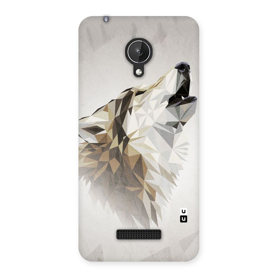 Diamond Wolf Back Case for Micromax Canvas Spark Q380