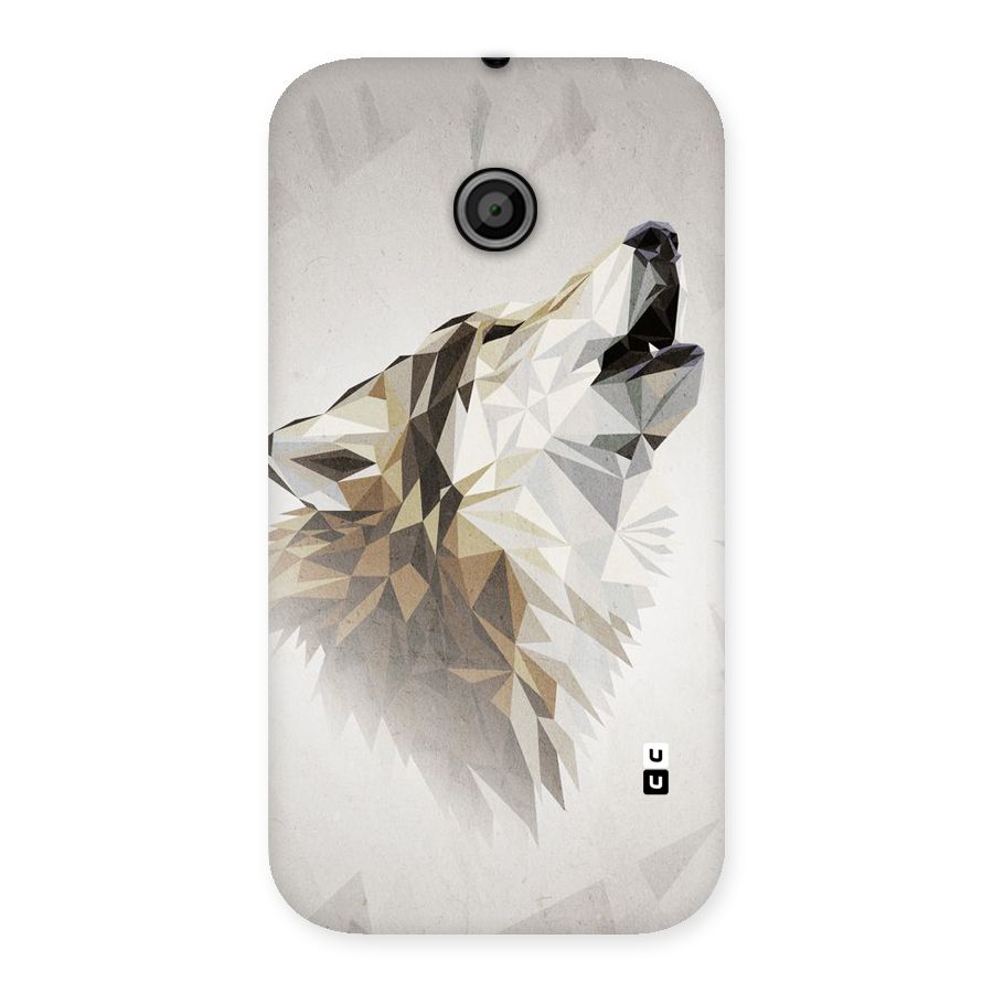 Diamond Wolf Back Case for Moto E