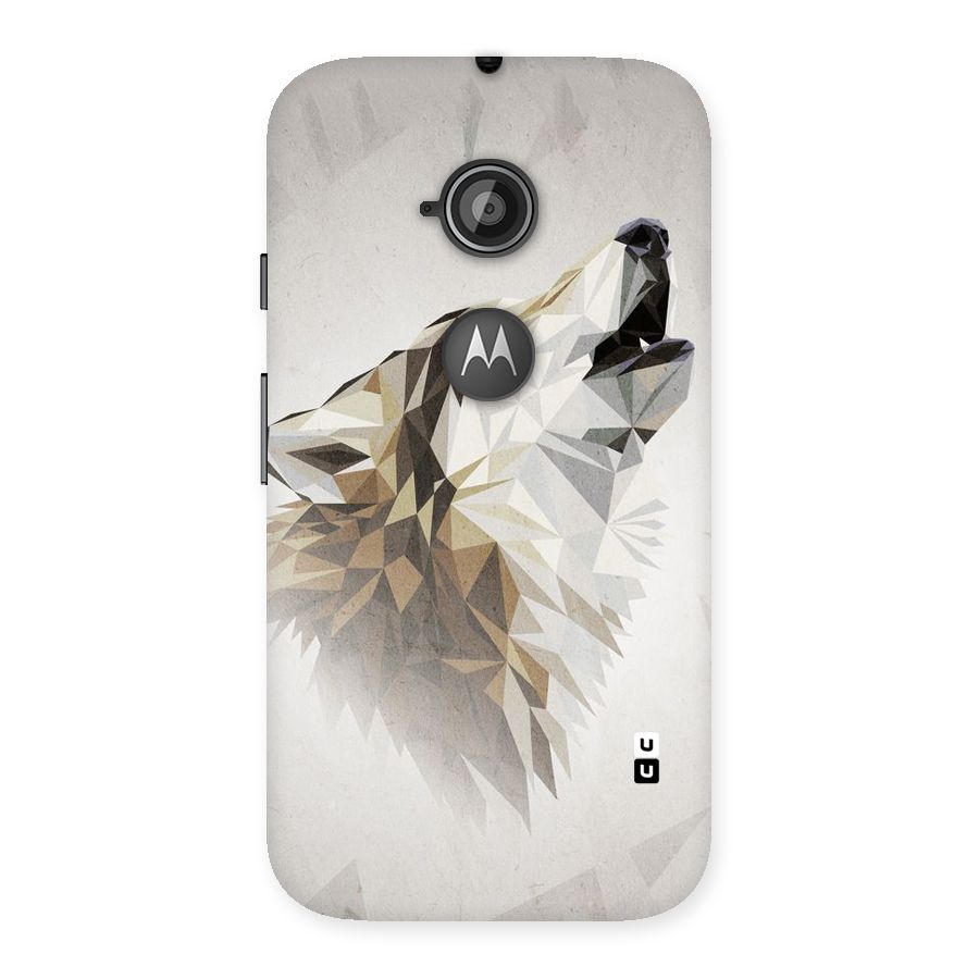 Diamond Wolf Back Case for Moto E 2nd Gen
