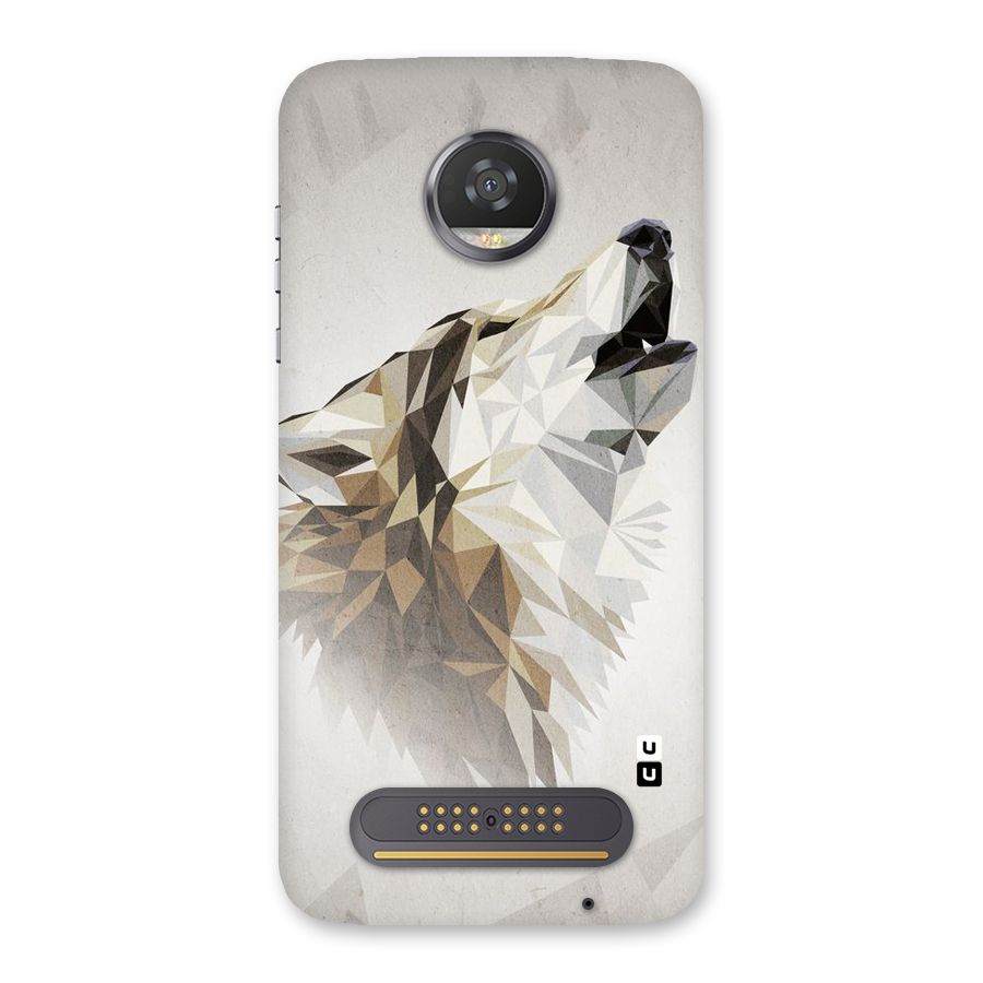 Diamond Wolf Back Case for Moto Z2 Play