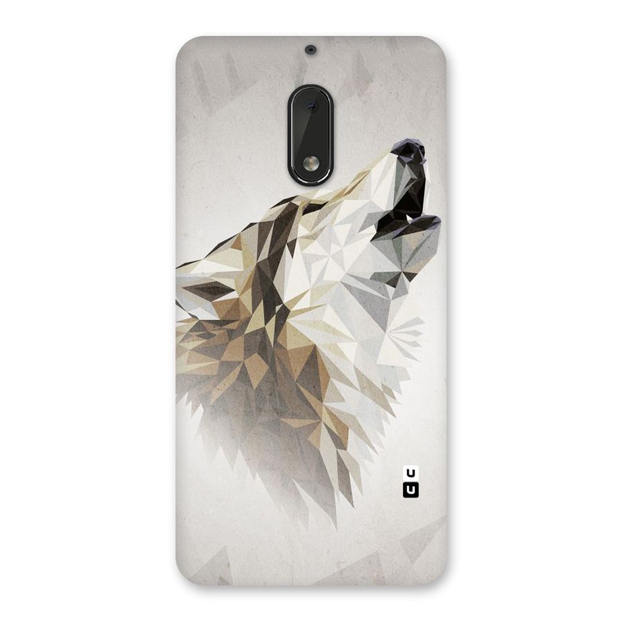 Diamond Wolf Back Case for Nokia 6