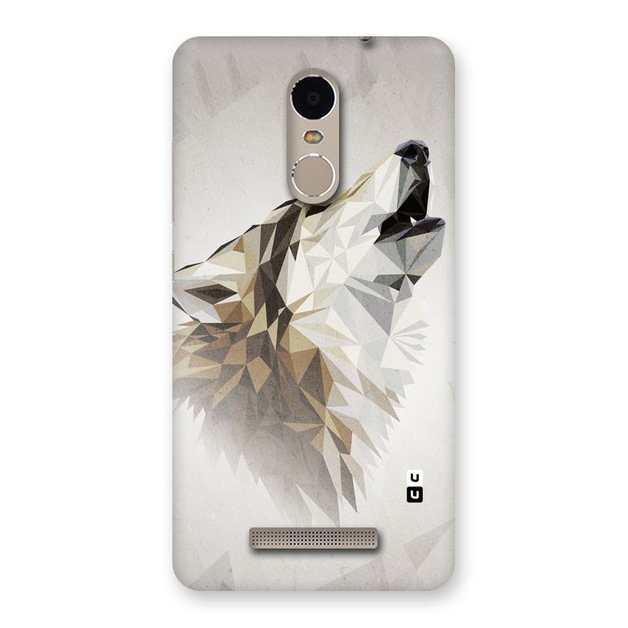 Diamond Wolf Back Case for Xiaomi Redmi Note 3
