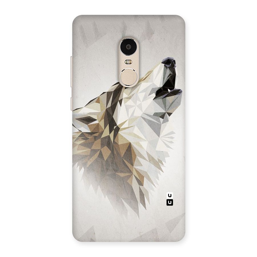 Diamond Wolf Back Case for Xiaomi Redmi Note 4