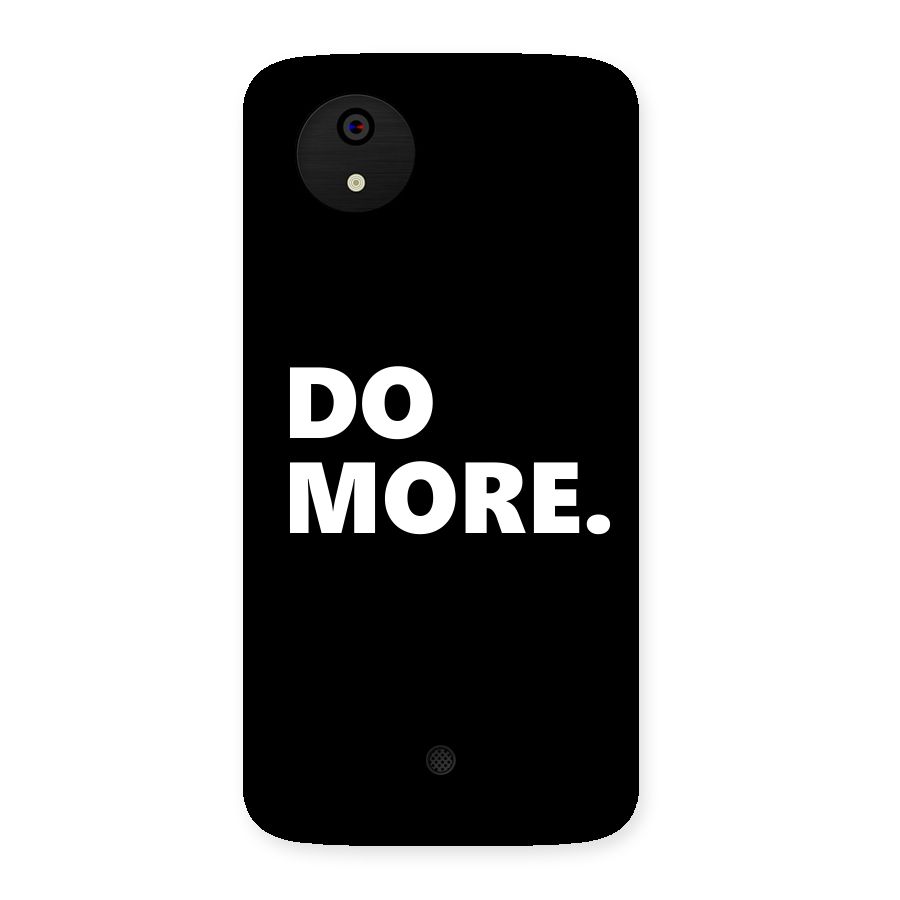 Do More Back Case for Micromax Canvas A1