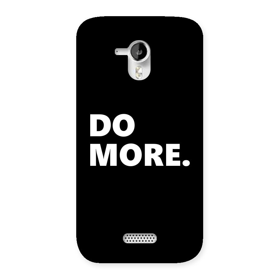Do More Back Case for Micromax Canvas HD A116