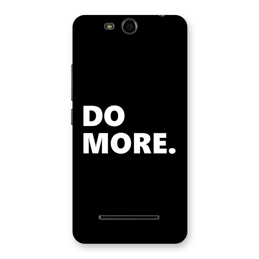 Do More Back Case for Micromax Canvas Juice 3 Q392