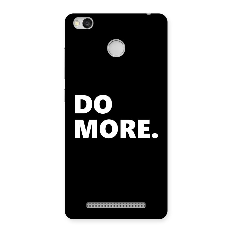 Do More Back Case for Redmi 3S Prime