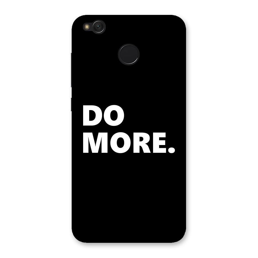 Do More Back Case for Redmi 4