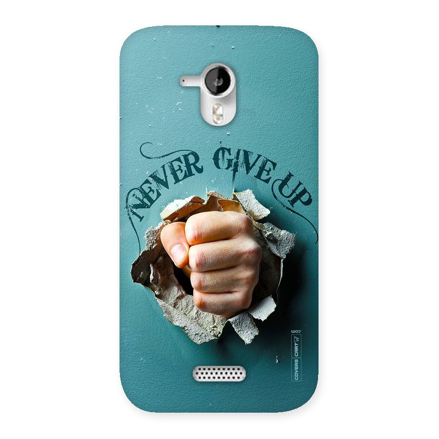 Do Not Give Up Back Case for Micromax Canvas HD A116