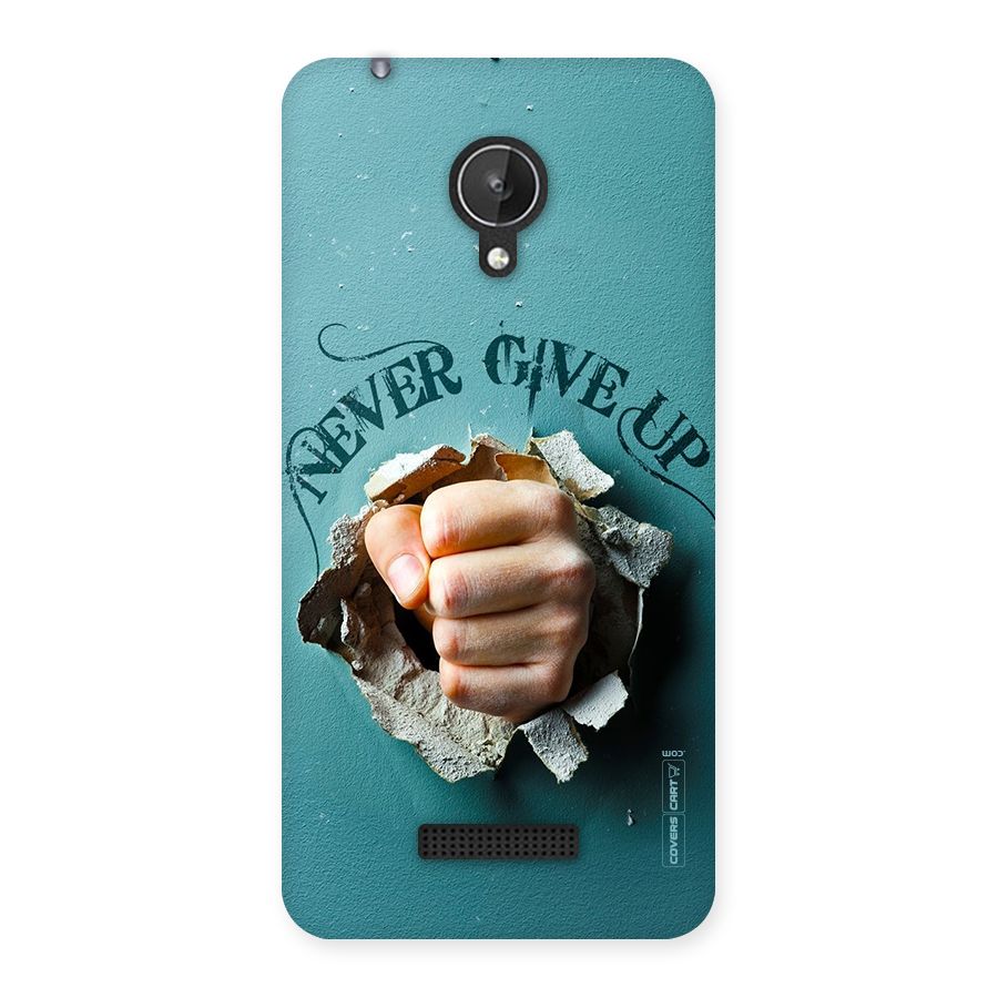 Do Not Give Up Back Case for Micromax Canvas Spark Q380