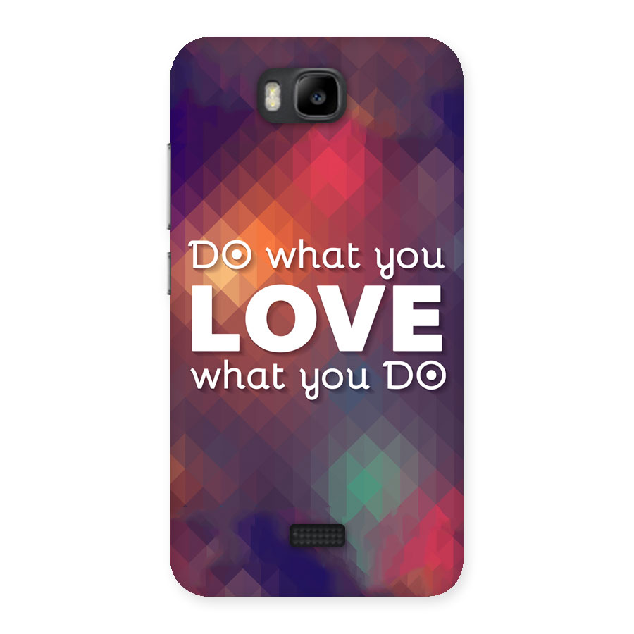 Do What You Love Back Case for Honor Bee