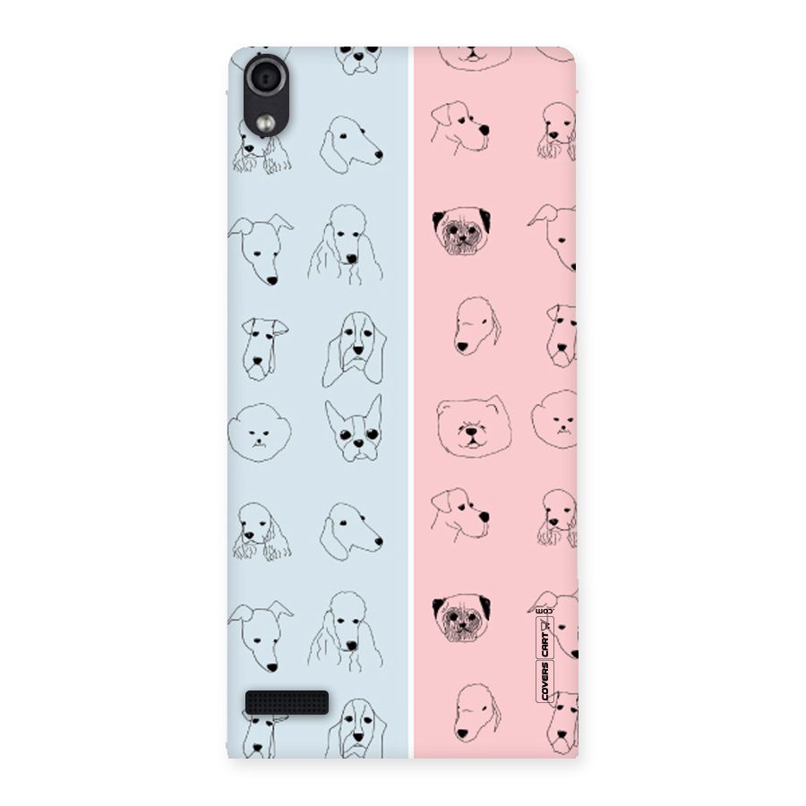 Dog Cat And Cow Back Case for Ascend P6