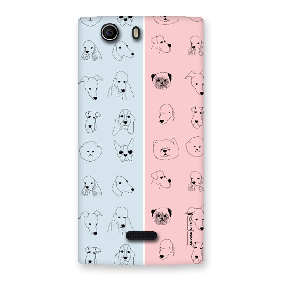 Dog Cat And Cow Back Case for Canvas Nitro 2 E311