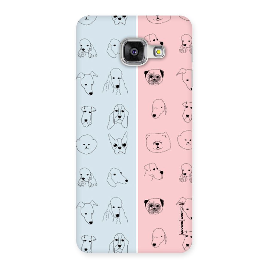 Dog Cat And Cow Back Case for Galaxy A3 2016
