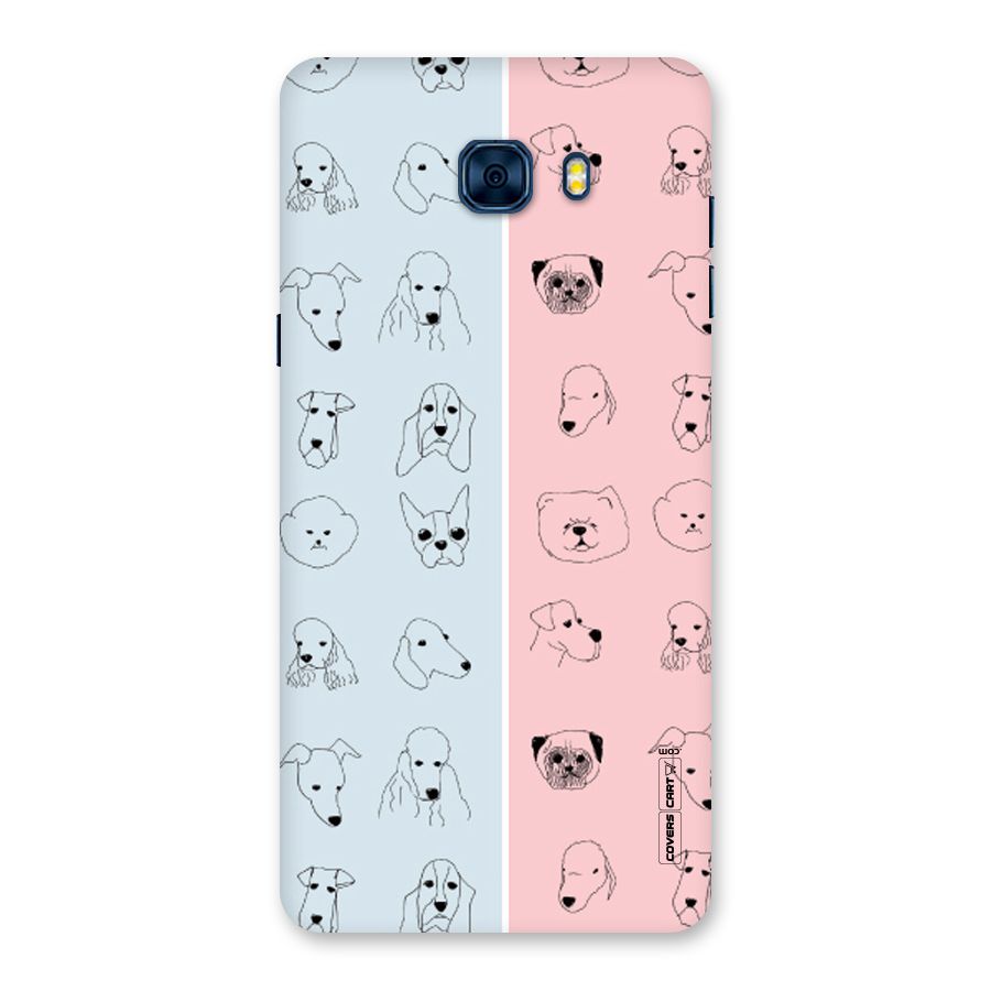 Dog Cat And Cow Back Case for Galaxy C7 Pro