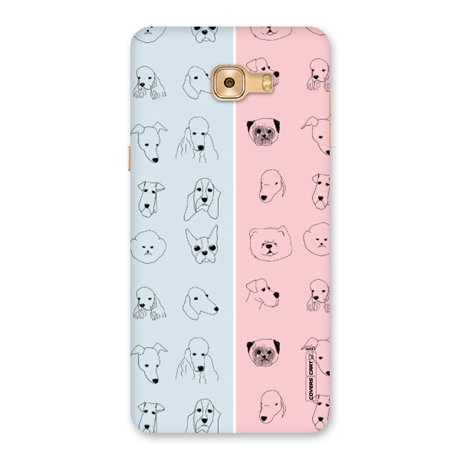 Dog Cat And Cow Back Case for Galaxy C9 Pro