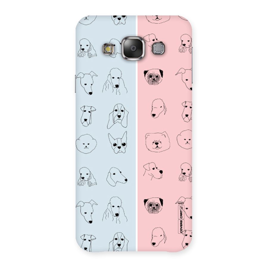 Dog Cat And Cow Back Case for Galaxy E7