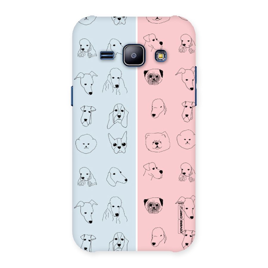 Dog Cat And Cow Back Case for Galaxy J1