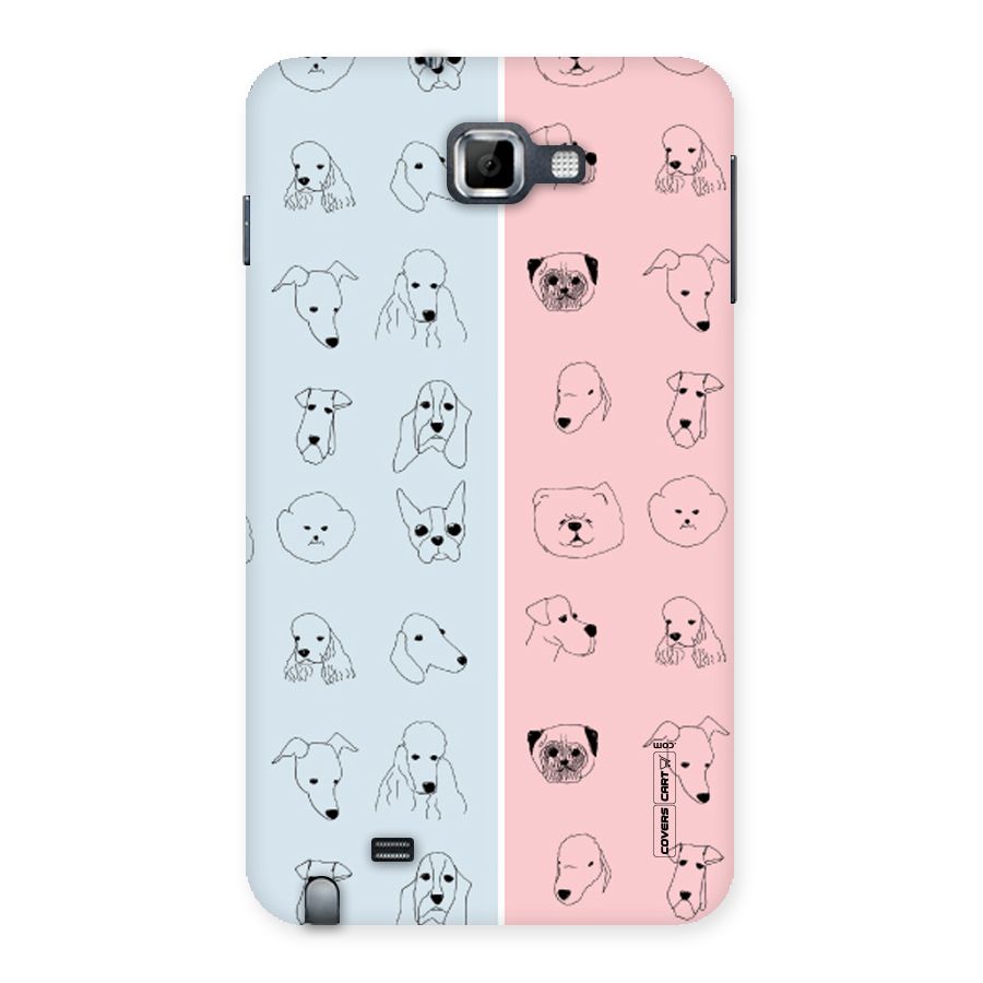 Dog Cat And Cow Back Case for Galaxy Note