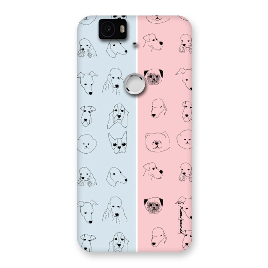 Dog Cat And Cow Back Case for Google Nexus-6P