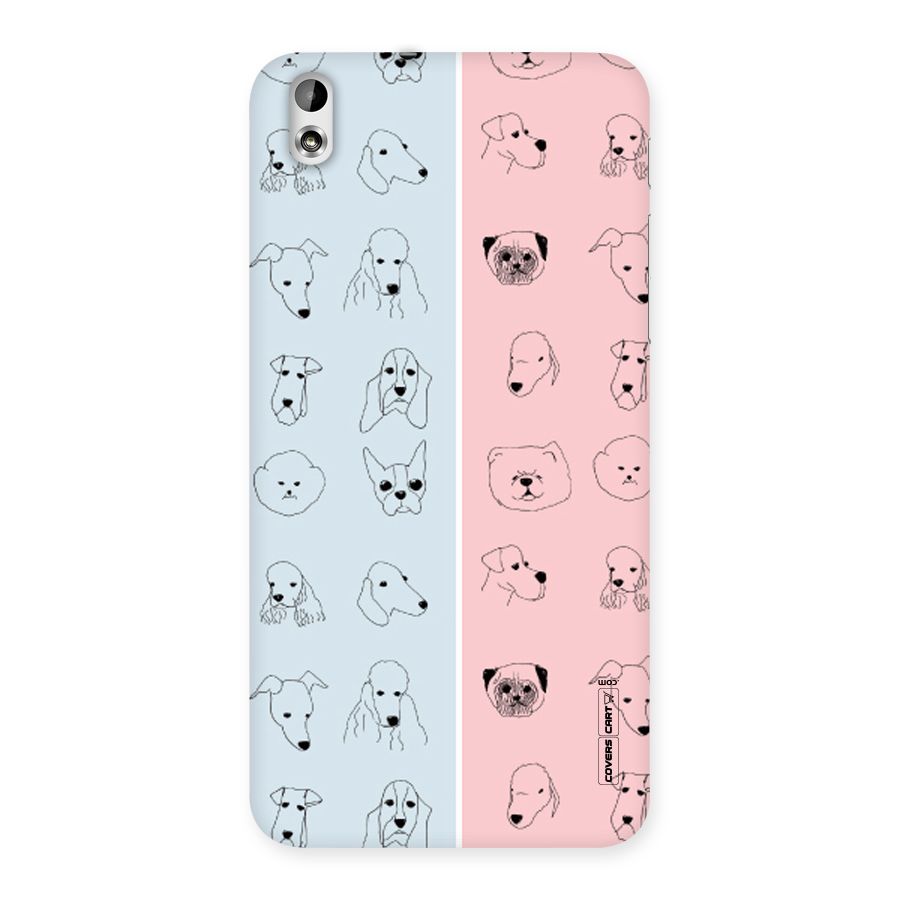 Dog Cat And Cow Back Case for HTC Desire 816
