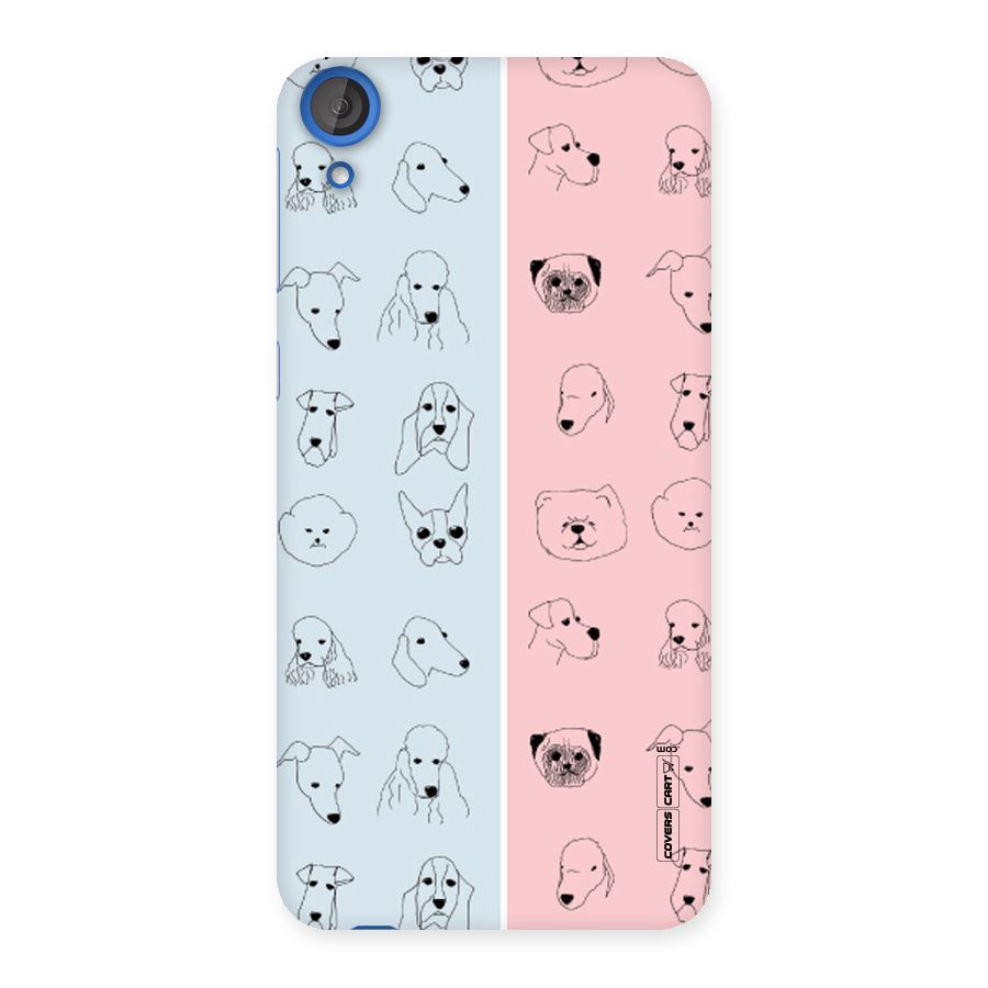 Dog Cat And Cow Back Case for HTC Desire 820s