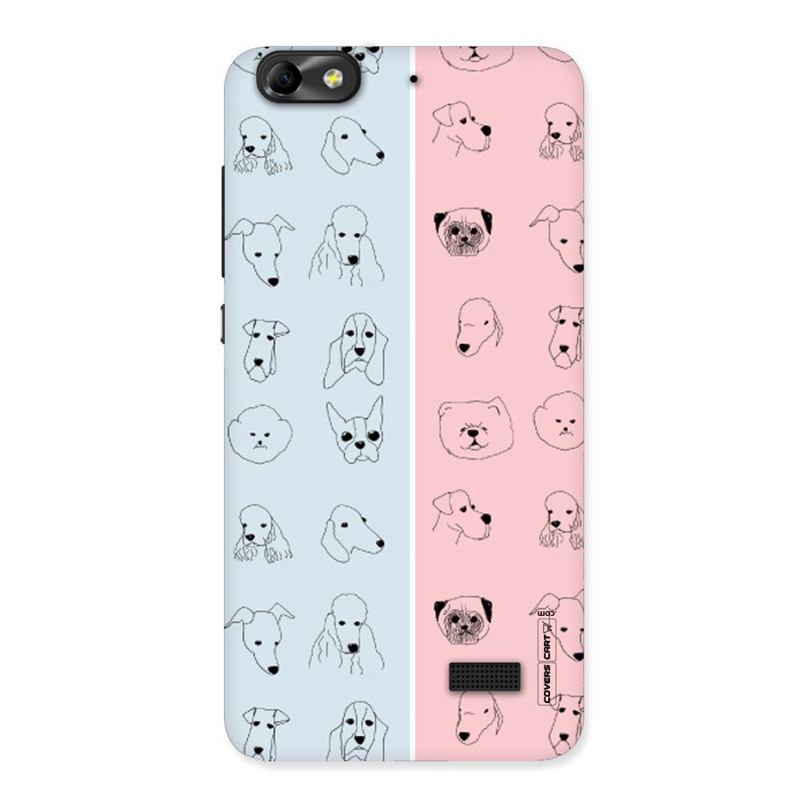 Dog Cat And Cow Back Case for Honor 4C