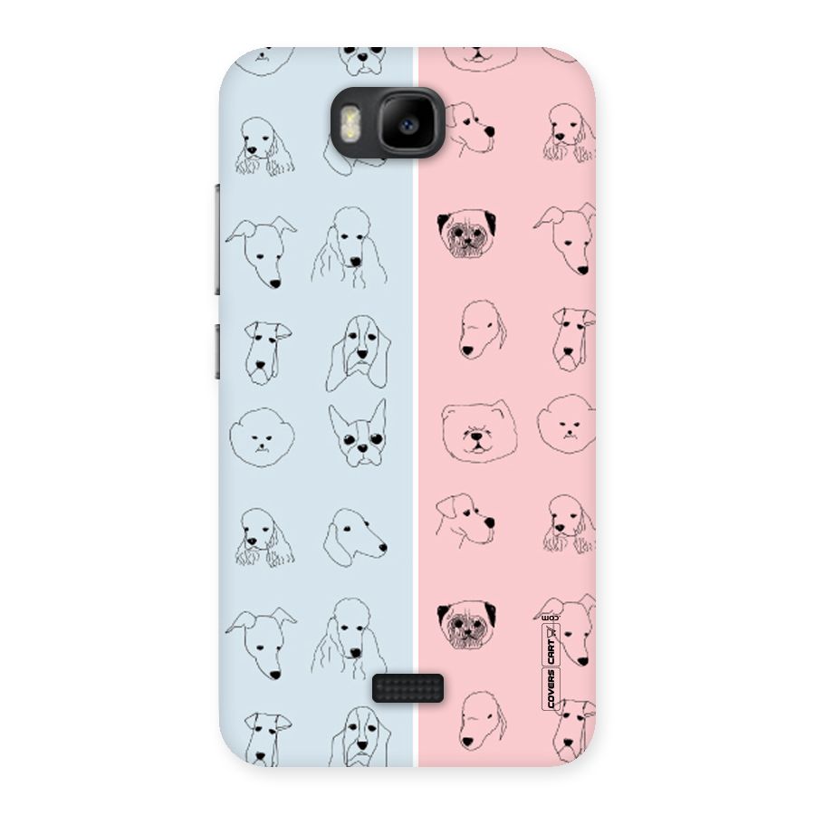 Dog Cat And Cow Back Case for Honor Bee